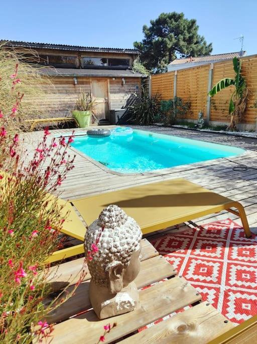 Tiny House Avec Jardin Et Acces Piscine Chauffee Villa Saint-Médard-en-Jalles Eksteriør bilde